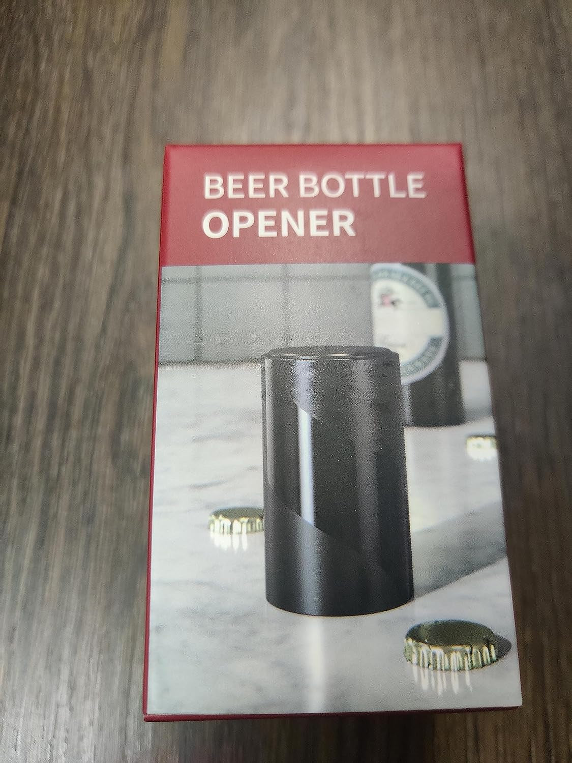 Father'S Day Gift for Dad, Push down Bottle Opener, Automatic Beer Openers, Stainless Steel Bottle Cap Mover, Funny Kitchen Gadgets, Beer Bar Accessories Gifts for Him BF, Magnetic Corkscrew