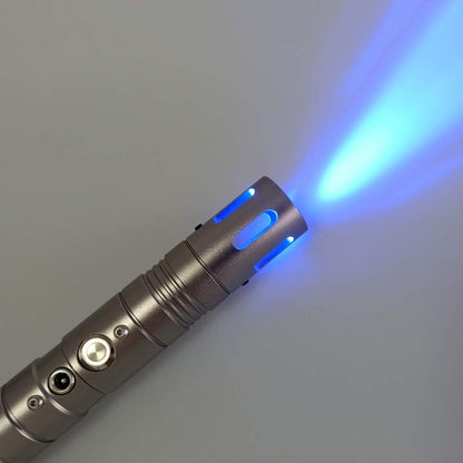 Lightsaber Metal Hilt Duel Light Saber RGB 11 Colors Changeable Light up Lightsaber with 3 Sets Soundfonts