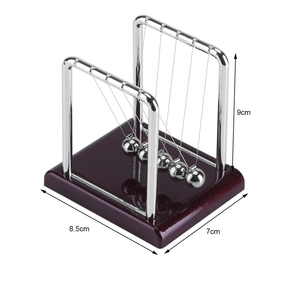 Steel Balance Swinging Magnetic Ball Cradle Physics Science Pendulum Desk Fun Toy Gift