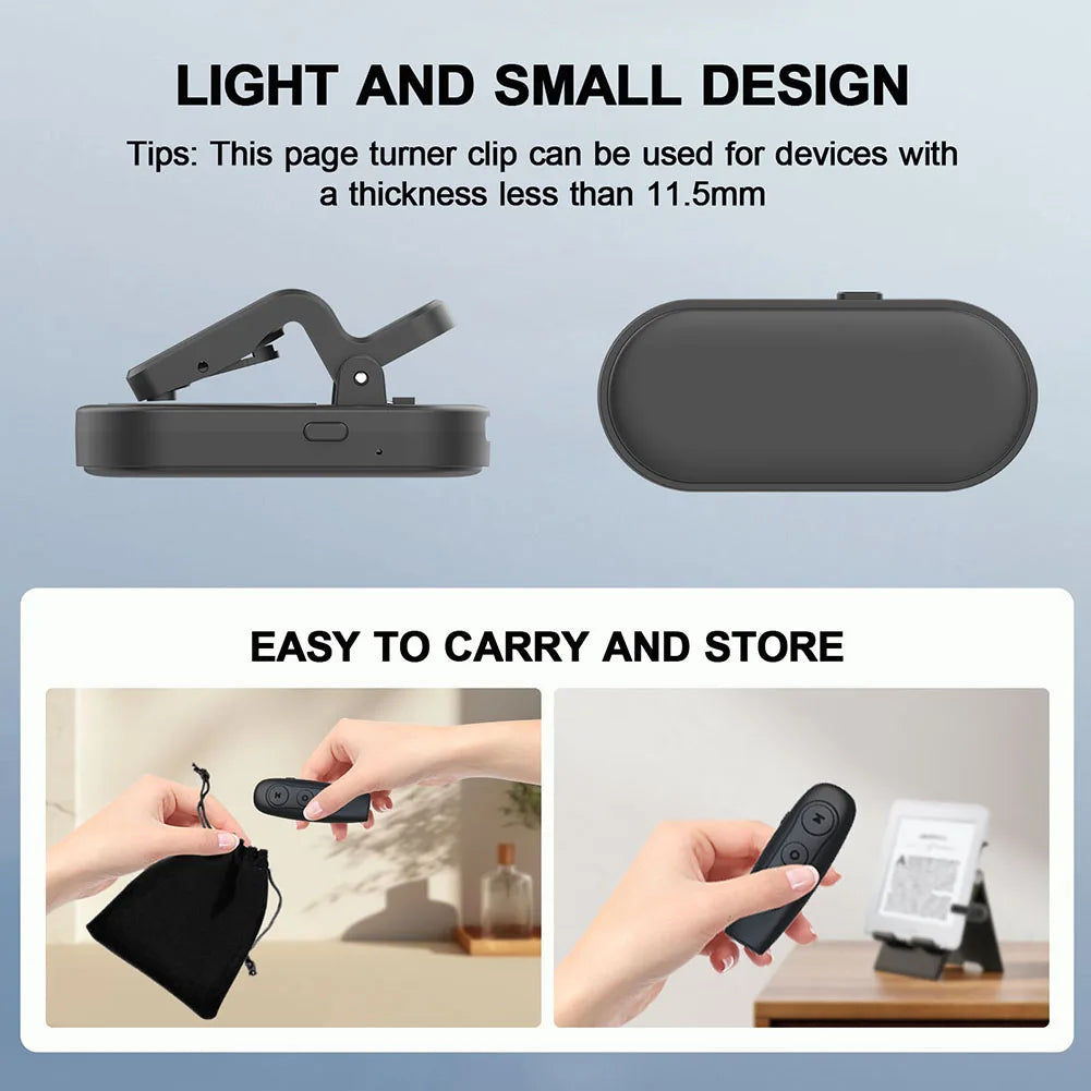 Page Turner for Tiktok Clicker Page Turner Remote Page Turner for Iphone Android Tablets Reading Novels for Kindle Accessories