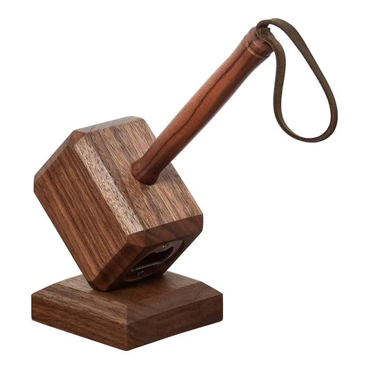 Bottle Opener Beer Opener Magnetic Base Wooden Hammer Beer Opener Home Bar Hammer Fun Gift Thanksgiving Day Christmas Gift