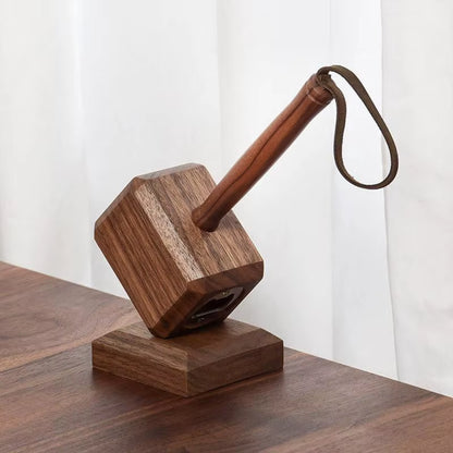 Bottle Opener Beer Opener Magnetic Base Wooden Hammer Beer Opener Home Bar Hammer Fun Gift Thanksgiving Day Christmas Gift