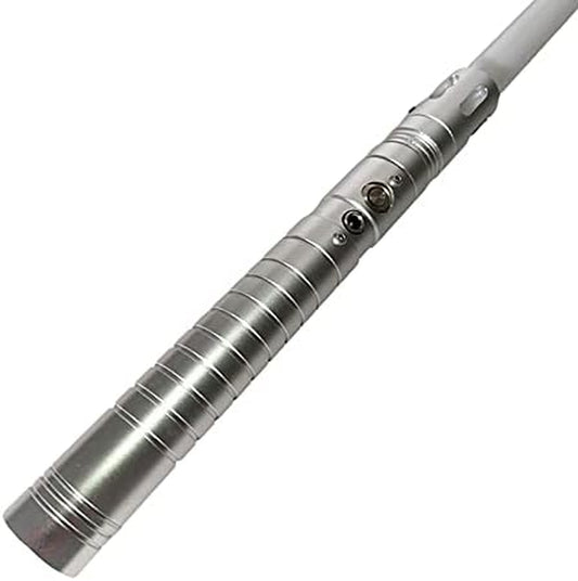 Lightsaber Metal Hilt Duel Light Saber RGB 11 Colors Changeable Light up Lightsaber with 3 Sets Soundfonts