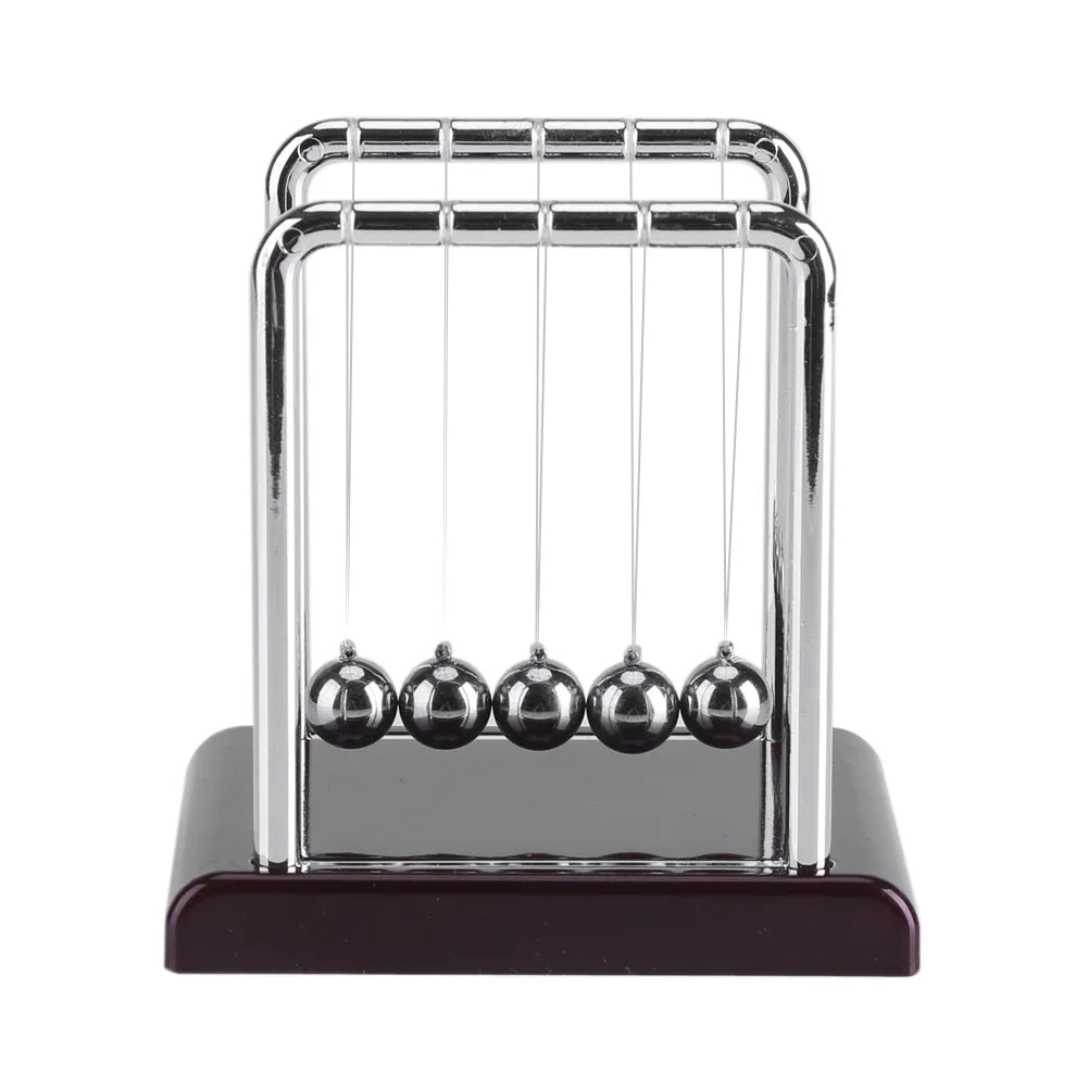 Steel Balance Swinging Magnetic Ball Cradle Physics Science Pendulum Desk Fun Toy Gift