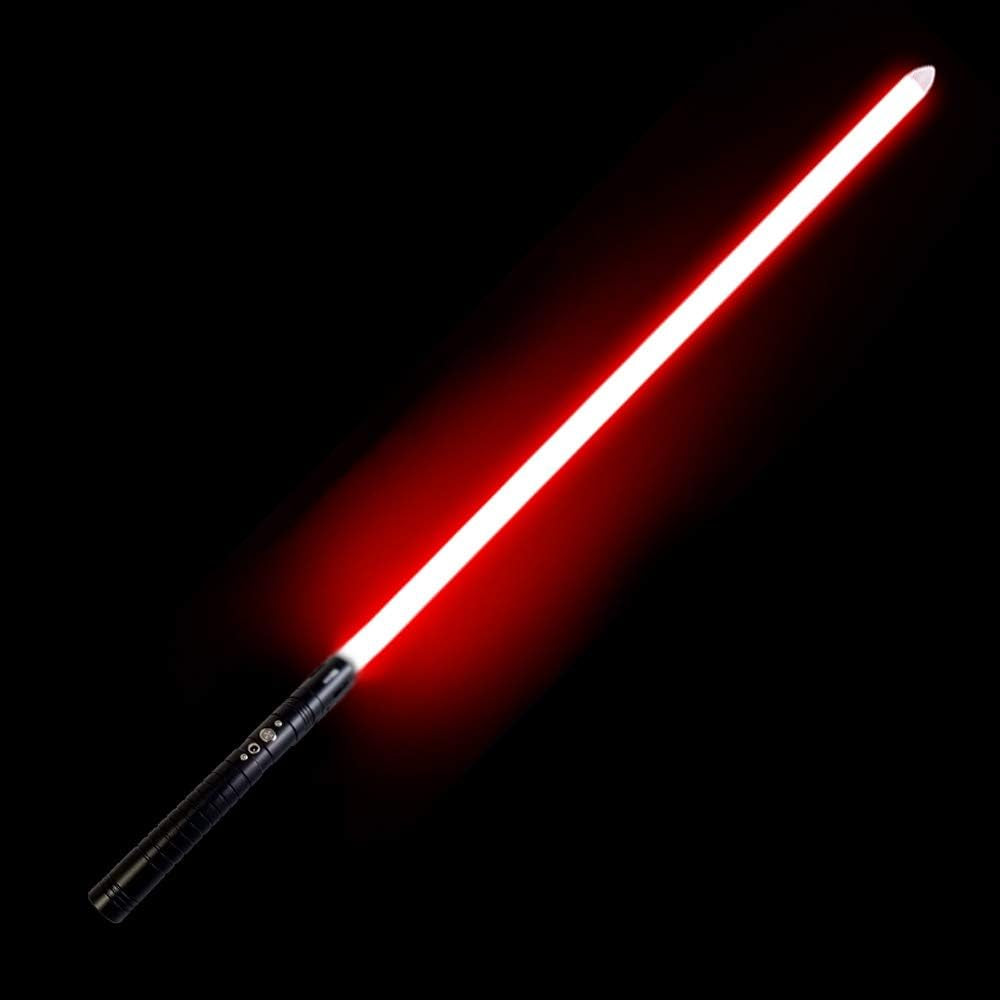 Lightsaber Metal Hilt Duel Light Saber RGB 11 Colors Changeable Light up Lightsaber with 3 Sets Soundfonts