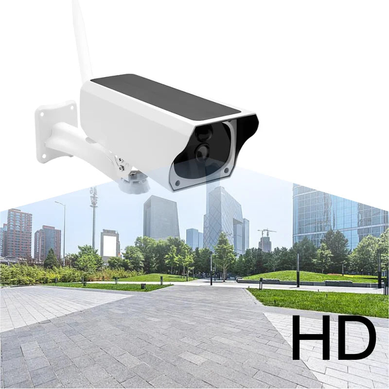 2MP 1080P Solar Security Wifi Camera CCTV Night Vision & APP Alert, Home Protection AI Human Detection Security CCTV Monitor