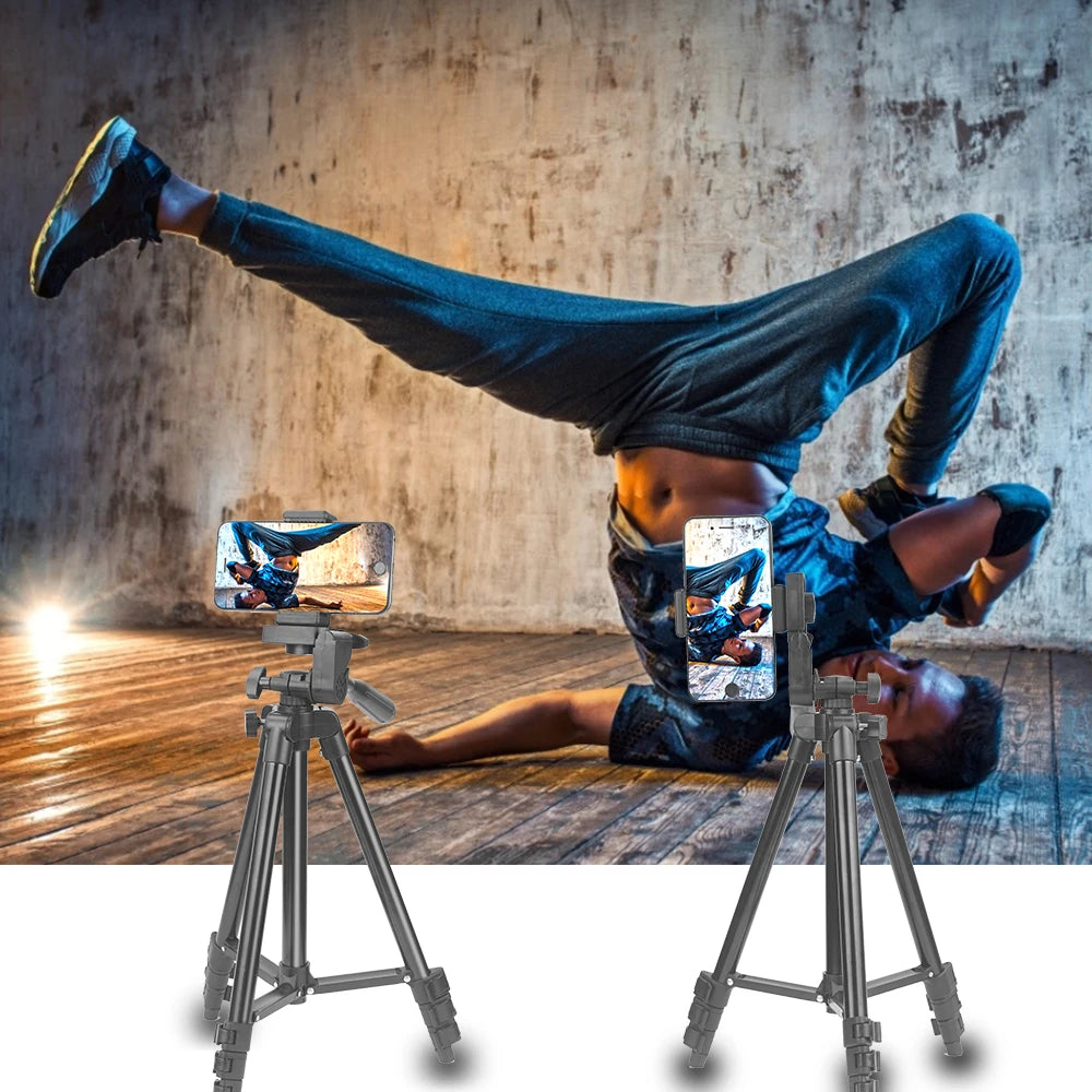 Tripod for Phone 150Cm Video Recording Phone Tripod Stand with Bluetooth Remote Universal Camera Phone Photography Stand
