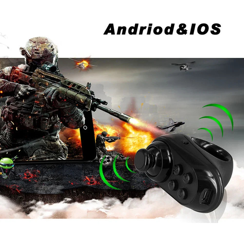 R1 Wireless Bluetooth 4.0 Gamepad Ring Shape Mini Gaming Controller Remote Control Ring for Ios Android Smartphone 3D VR Headset